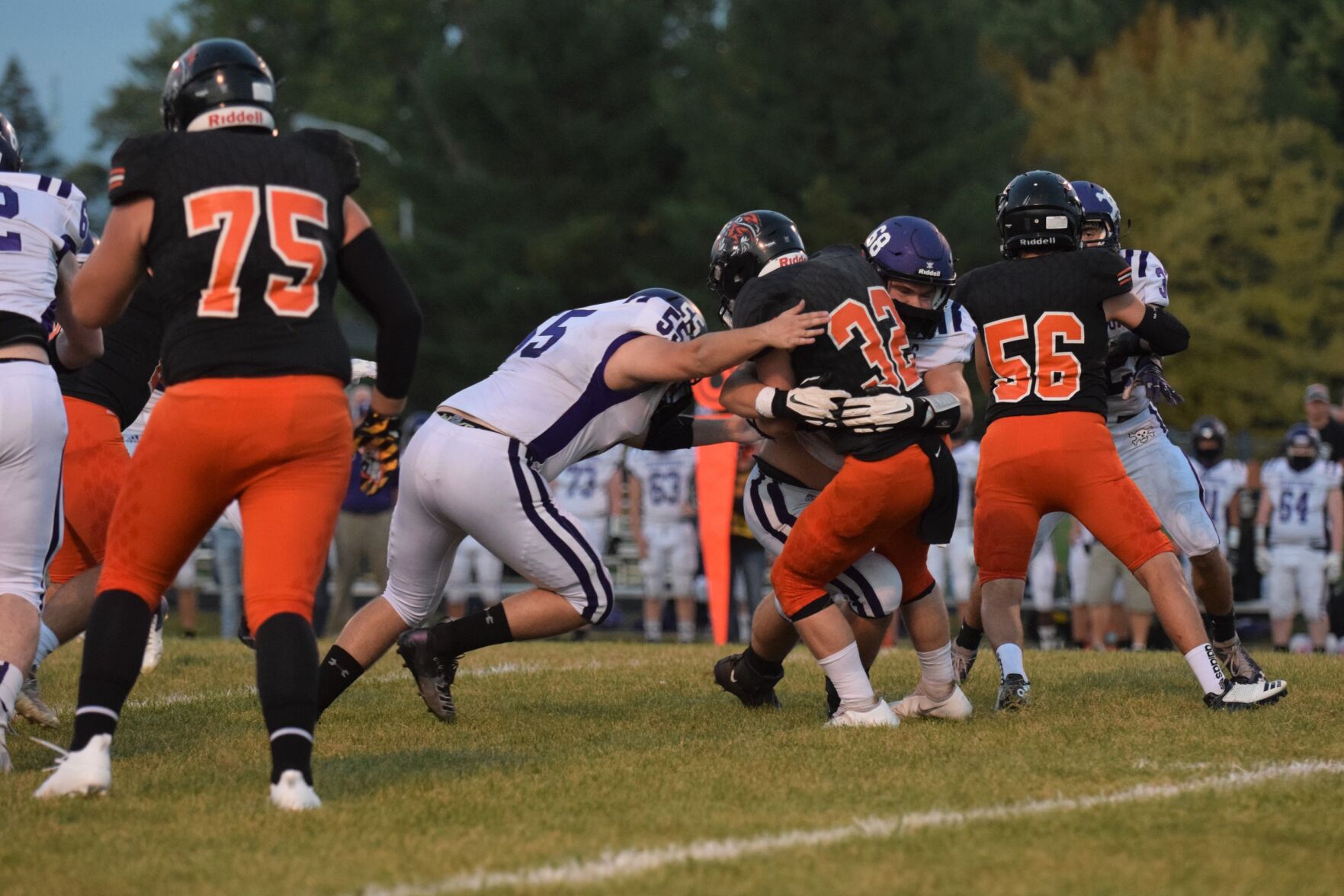 FB 2 CJ Abbas gets stuffed by a tough Grantsburg Defense.jpg